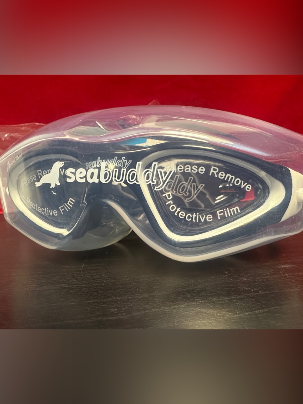 SeaBuddy Swim Goggles - Black and White